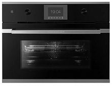Компактный духовой шкаф с микроволнами Kuppersbusch CBM 6350.0 S3 Silver Chrome